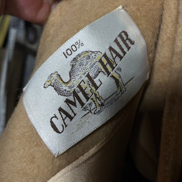 VTG Stern & Mann's Coat Camel Hair Full Length Winter Lined Old Money Winter M - Picture 8 of 10